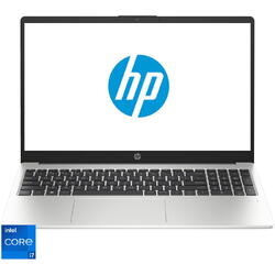 Laptop HP 250 G10 cu procesor Intel® Core™ i7-1355U pana la 5.0 GHz, 15.6", Full HD, IPS, 8GB DDR4, 512GB SSD, Intel® Iris® Xᵉ, Free DOS, Metallic Silver