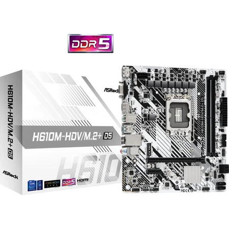 ASROCK H610M-HDV/M.2+ DDR5 LGA1700 HDMI