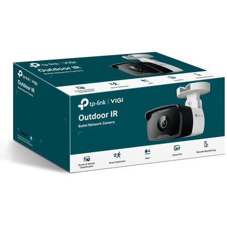 Camera de supraveghere TP-Link VIGI C330I(2.8mm), 3MP HD, PoE, detectare inteligenta, night vision, microfon integrat, suport ONVIF, IP67, control de la distanta