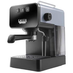 Espressor manual Gaggia Deluxe Grey Black EG2111/64, 15 bar, capacitate rezervor apa 1.2 l, 230V, 1900 W, oprire automata, functie Memo, negru/gri