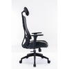 Scaun gaming Serioux Kyrian, Textil, Alb/Negru