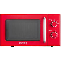 Cuptor cu microunde Daewoo KOR-6S20R-2, 20 L, 700 W, 5 niveluri de putere, semnal sonor, Rosu