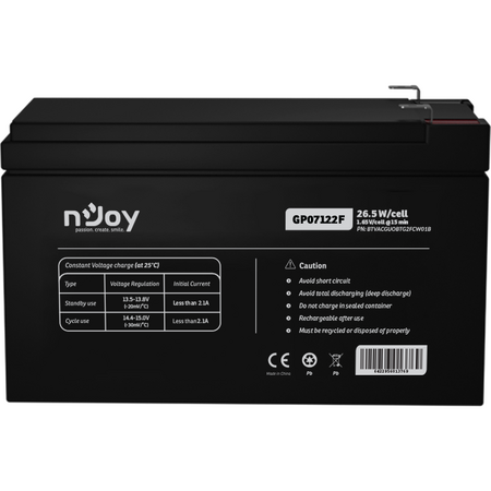Accesoriu UPS nJoy Acumulator 12V GP07122F