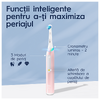 Periuta de dinti electrica Oral-B iO3 cu Tehnologie Magnetica si Micro-Vibratii, Senzor de presiune Smart, 3 moduri, 1 capat, Roz