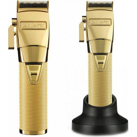 Aparat de tuns profesional cu acumulator si cablu, Babyliss Pro FX8700GE, Metal Gold