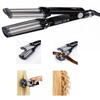 BabylissPro Ondulator BaByliss Pro 2369TTE, 3 elementi titanium - tourmaline, 5 trepte de temperatura, Generator de ioni negativi, Negru