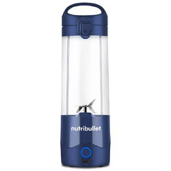 Blender portabil Nutribullet® OC003NBL, capacitate 475 ml, 15 utilizari per incarcare, USB-C, albastru