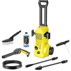 Aparat de spalat cu presiune Karcher K 2 Premium Car, 1400 W, 110 bar, 360 l/h debit, furtun de presiune 4 m, pistol de inalta presiune G 120 Q, set curatare auto: perie pentru spalare, duza pentru spumare, detergent auto 0.5 l