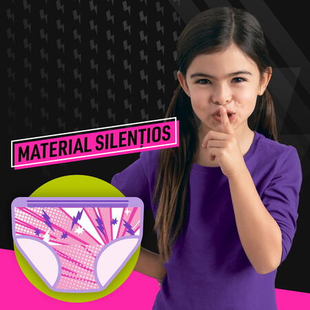 Scutece-chilotel pentru noapte Ninjamas pentru fetite, 8-12 ani, 27-43 kg, 9 buc