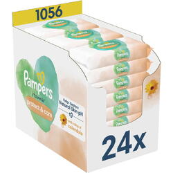 Servetele umede Pampers Harmonie Protect & Care cu galbenele, 24 pachete x 44, 1056 buc