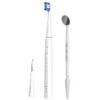 Periuta de dinti sonica electrica Aeno ADB0008, 30000 rpm, 3 moduri de curatare, IPX7, 3 capete de perie + instrument metalic de curatare + oglinda incluse, alb