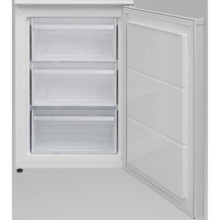 Congelator Heinner HFF-V102E++, 103 l, 3 sertare, Clasa E, Control mecanic, H 83.8 cm, Alb