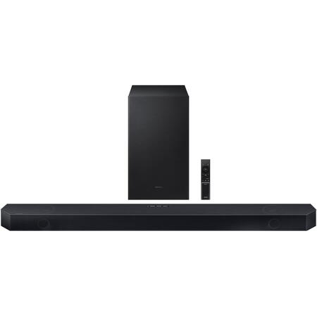 Soundbar HW-Q700D, 3.1.2, 320W, Bluetooth, Wi-Fi, Subwoofer wireless, Dolby Atmos, Negru titan