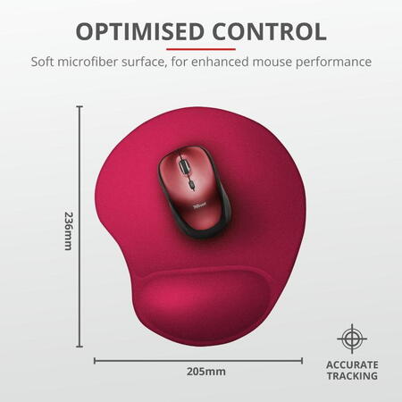 Mousepad Trust Bigfoot, rosu