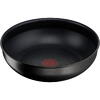 Wok Tefal Ingenio Unlimited 26 cm L7637732, invelis antiaderent Titan, inductie, negru