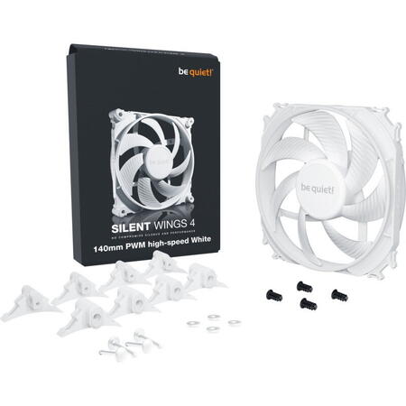 Ventilator / radiator be quiet! Silent Wings 4 140mm PWM high-speed White