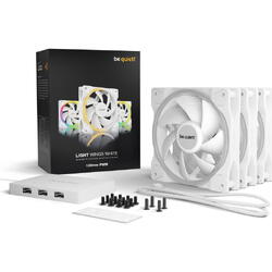 Ventilator / radiator be quiet! LIGHT WINGS White RGB 120mm PWM Three Fan Pack