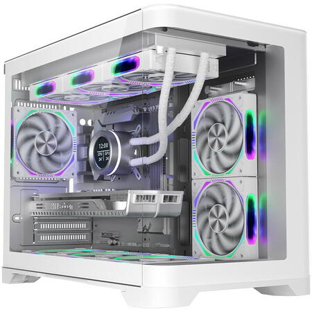 Carcasa 1STPLAYER Gaming UV6 WHITE