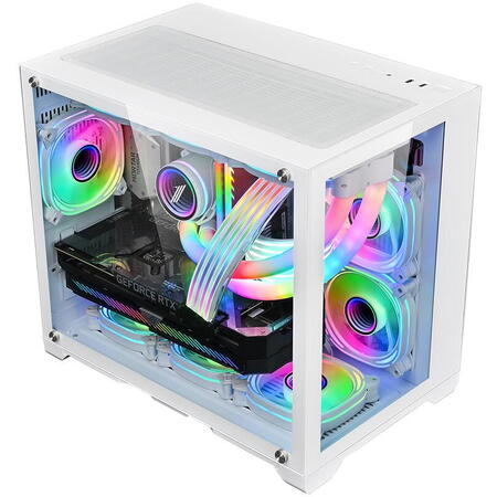 Carcasa 1STPLAYER Gaming MV6 WHITE