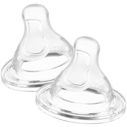 Tetina fiziologica anti-colici din silicon Chicco Perfect5, flux lent, 0 luni+, 2 buc.