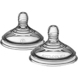 Tetina anticolici cu flux mediu Tommee Tippee, pentru biberoanele Advanced cu sistem de ventilatie, 3 luni+, 2 buc