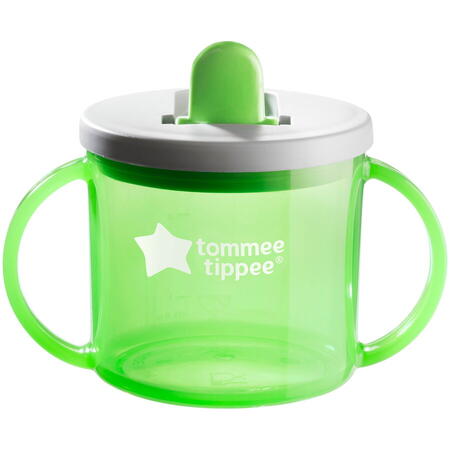 Cana Tommee Tippee First Cup, 190 ml, 4 luni +, Verde, 1 buc