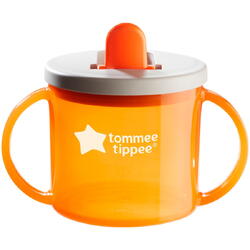 Cana Tommee Tippee First Cup, 190 ml, 4 luni +, Portocalie