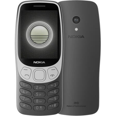 Telefon mobil Nokia 3210 (2024), Dual SIM, 4G, Grunge Black