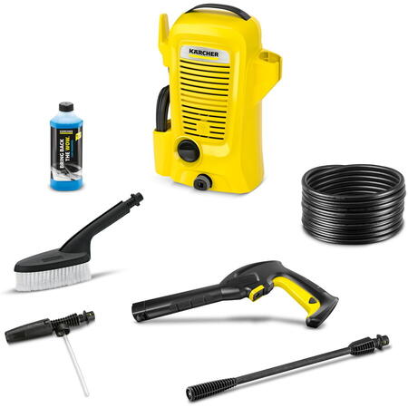 Aparat de spalat cu presiune Karcher K 2 Universal Edition Car*EU, 1400 W, 220-240 V, 110/11 presiune (bar/MPa), 360 l/h debit apa, 40°C temperatura maxima, accesorii incluse