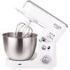 Mixer planetar Adler AD4216, 1000W, 6 viteze, capacitate bol 4l, Alb/Inox