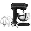 Mixer cu bol KitchenAid 5KSM55SXXEBM, 5.2L, 375 W, Model HEAVY DUTY, Negru mat