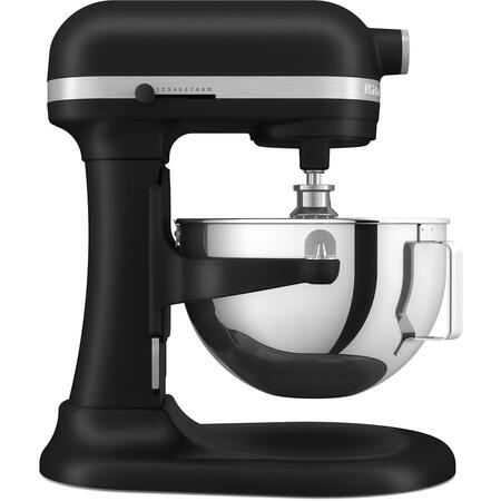 Mixer cu bol KitchenAid 5KSM55SXXEBM, 5.2L, 375 W, Model HEAVY DUTY, Negru mat