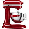 Mixer cu bol KitchenAid 5KSM55SXXEER, 5.2L, 375 W, Model HEAVY DUTY, Rosu