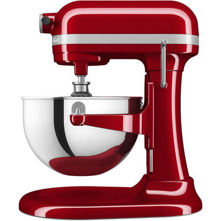 Mixer cu bol KitchenAid 5KSM55SXXEER, 5.2L, 375 W, Model HEAVY DUTY, Rosu