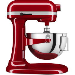 Mixer cu bol KitchenAid 5KSM55SXXEER, 5.2L, 375 W, Model HEAVY DUTY, Rosu