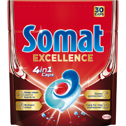 Detergent pentru masina de spalat vase Somat Exellence 4 in 1, 30 spalari