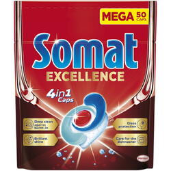 Detergent pentru masina de spalat vase Somat Exellence 4 in 1, 50 spalari