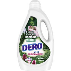 Detergent lichid Dero 2in1 Cedru Verde, 40 spalari, 2L