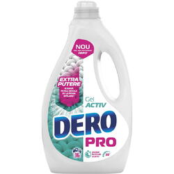 Detergent de rufe lichid Dero PRO Activ Gel, 36 spalari, 1.8L