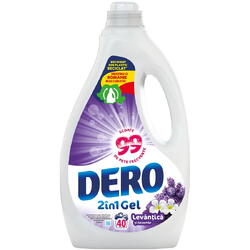 Dero 2in1 Detergent Auto Lichid Lavanda 2L 40S