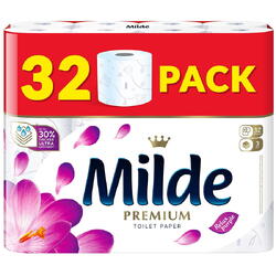 Hartie igienica Milde Relax Purple, 3 straturi, 32 role