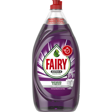 Detergent de vase Fairy Extra+ Liliac, 1.35 L