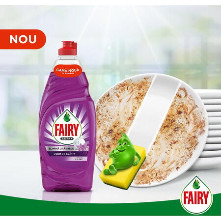 Detergent de vase Fairy Extra+ Liliac, 1.35 L