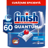 Detergent de vase pentru masina de spalat Finish Quantum, 60 tablete
