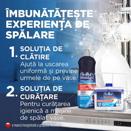 Detergent de vase pentru masina de spalat Finish Quantum, 60 tablete