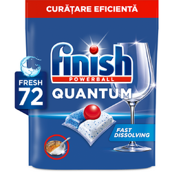 Detergent capsule pentru masina de spalat vase Finish Quantum All in 1, 72 spalari