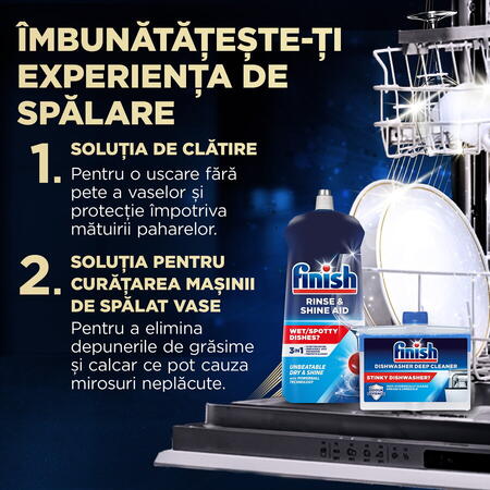 Detergent capsule pentru masina de spalat vase Finish Ultimate Plus, 45 spalari