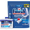 Pachet Detergent capsule pentru masina de spalat vase Finish Quantum, 60 spalari + Solutie de curatare Finish, 250 ml