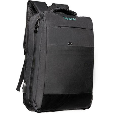 Rucsac Spacer New York 17″, negru