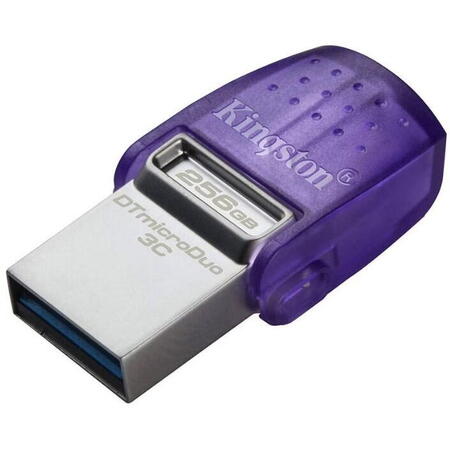 Memorie USB Kingston 256GB DataTraveler microDuo 3C 200MB/s dual USB-A + USB-C